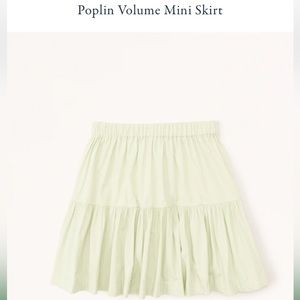 NWT Abercrombie Poplin Volume Skirt